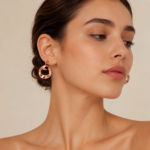 Classic Twisted Hoop Silver Tops for Women - Image 2