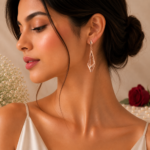 Elegant Geometric Bell Drop Silver Tops for Women - Image 2