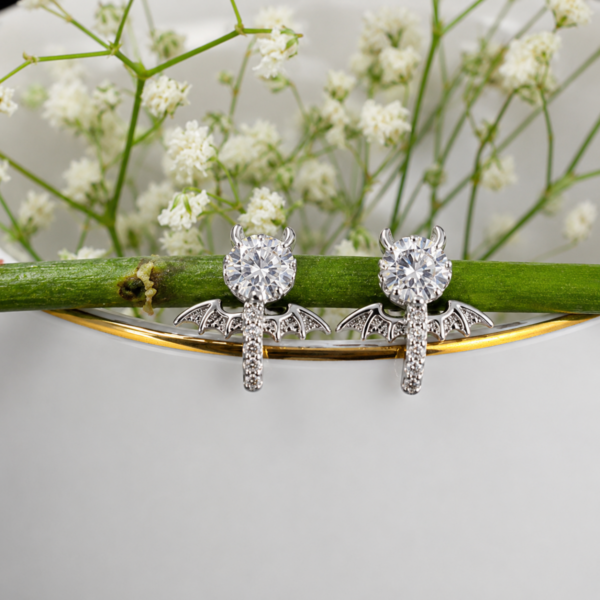 Designer Bow Style CZ Silver Tops for Women - Image 3