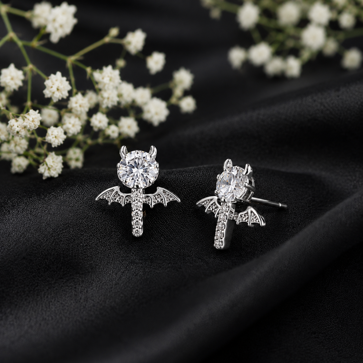 Designer Bow Style CZ Silver Tops for Women - Image 1