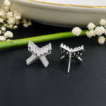 Designer Butterfly CZ Silver Tops for Women - Image 3