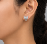 Cute Teddy Bear CZ Silver Tops for Women - Image 2