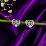 Elegant Heart Shape Silver Tops for Women