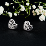 Elegant Heart Shape Silver Tops for Women - Image 3