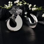 Elegant Silver Crescent Drop Tops - Image 4