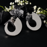 Elegant Silver Crescent Drop Tops - Image 3