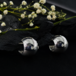 Premium Abstract Dome Shape Silver Statement Tops