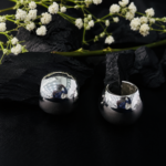 Premium Abstract Dome Shape Silver Statement Tops - Image 4