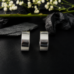 Classic Silver Hoop Tops for Women
