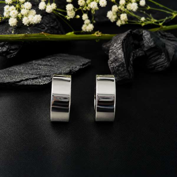 Classic Silver Hoop Tops for Women