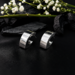 Classic Silver Hoop Tops for Women - Image 4