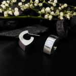 Classic Silver Hoop Tops for Women - Image 3