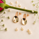 Modern Geometric Disc Silver Tops for Women