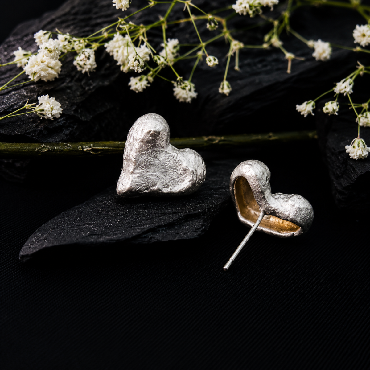 Cute Heart Shape Silver Tops for Women - Image 4