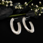Classic Silver Hoop Earrings for Women