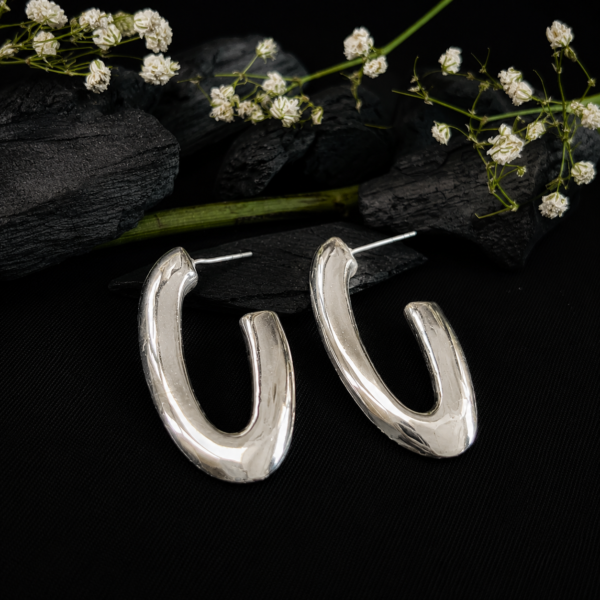 Classic Silver Hoop Earrings for Women