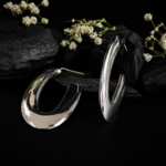 Classic Silver Hoop Earrings for Women - Image 4
