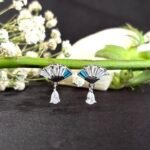 Designer Fan Shape CZ Silver Tops for Women - Image 2