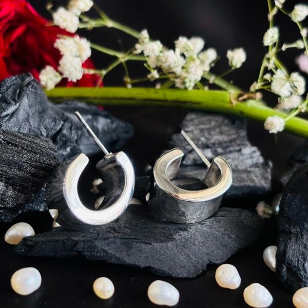 Modern Spiral Circle Silver Tops for Women