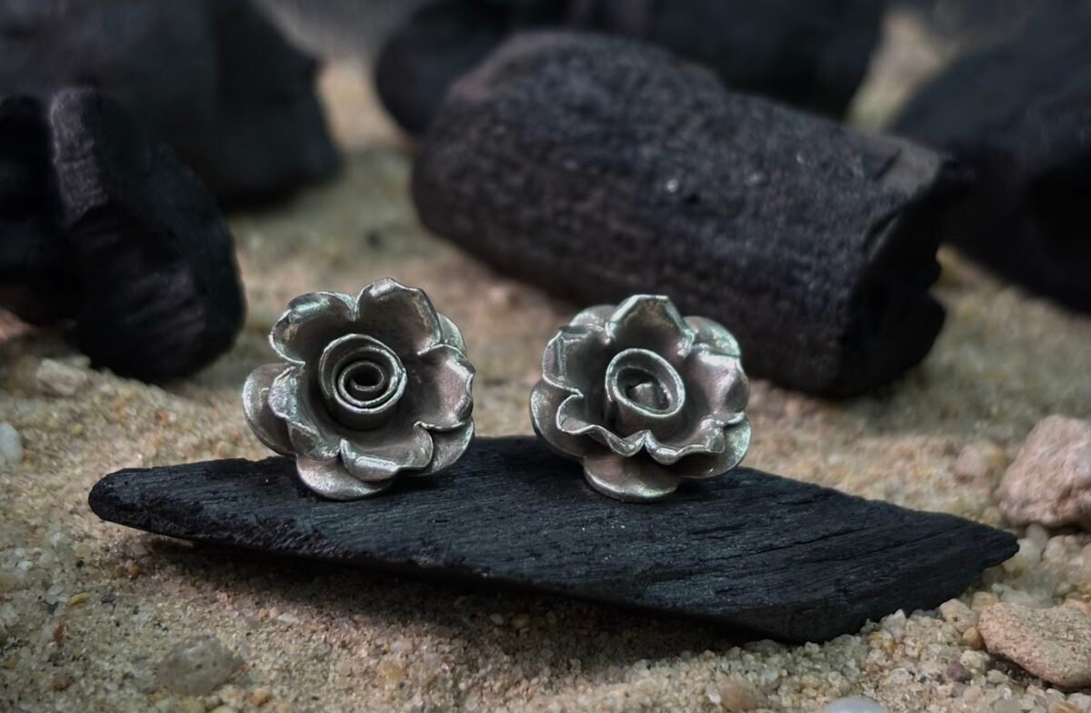 Luxury Rose Flower Silver Tops for Women - Image 1