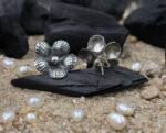 Designer Flower Cluster Silver Tops for Women - Image 3