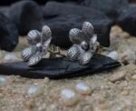 Designer Flower Cluster Silver Tops for Women - Image 4