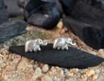 Cute Elephant Shape Silver Tops for Women
