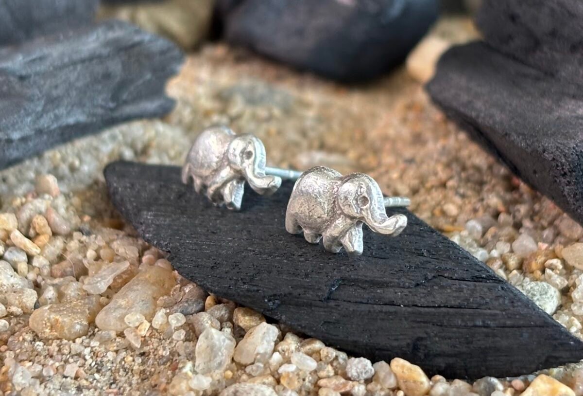 Cute Elephant Shape Silver Tops for Women - Image 3