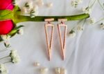 Minimal Triangle Drop Silver Tops for Women - Image 4