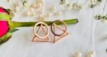 Elegant Triangle Knot Silver Tops for Women - Image 3