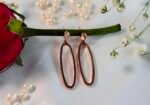 Classic Oval Hoop Silver Tops for Women - Image 3